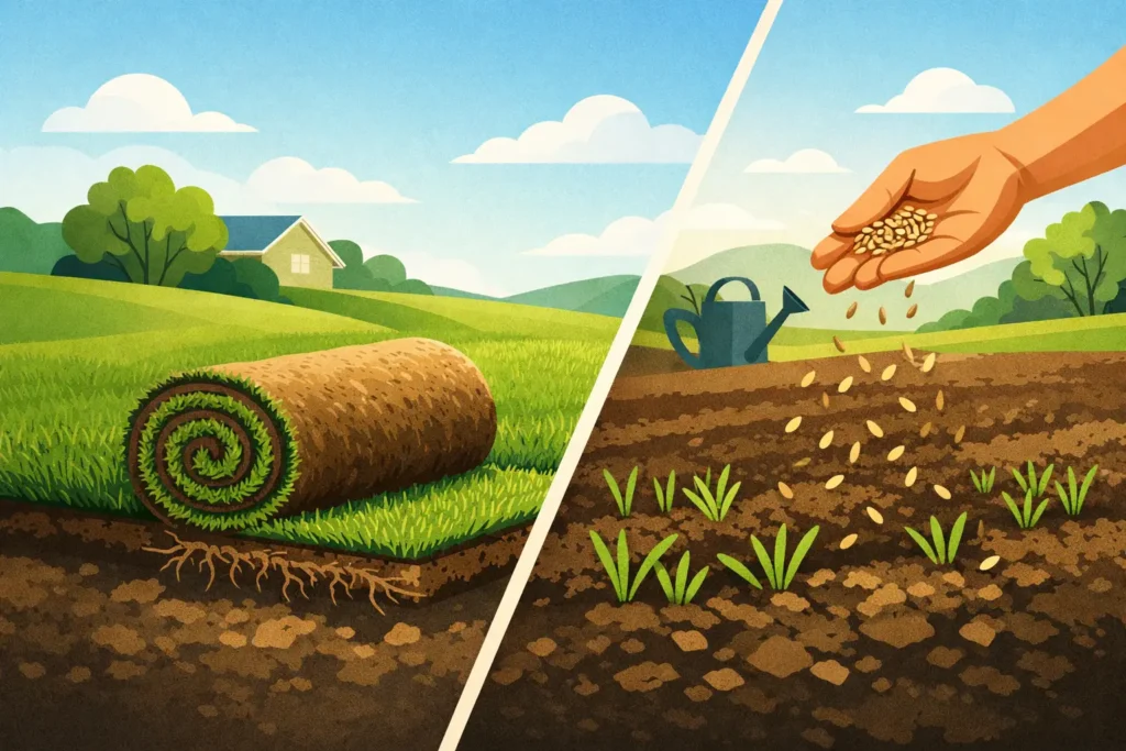 Sod Versus Grass Seed for a Healthier Lawn